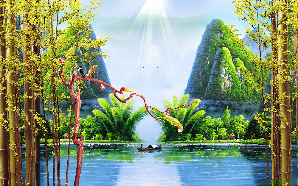 Phong cảnh sơn thủy hữu tình MHT2-088